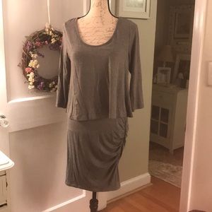 Banana Republic, gray, cotton dress. Size small.